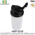 Bouteille en plastique nouvellement portative de secoueur de protéine de pp, bouteille en plastique adaptée aux besoins du client de secoueur de BPA (HDP-0316)
